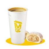 [107013] Cream Donut Hot Americano Set