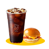 [107009] Egg Bacon Sandwich Ice Americano Set